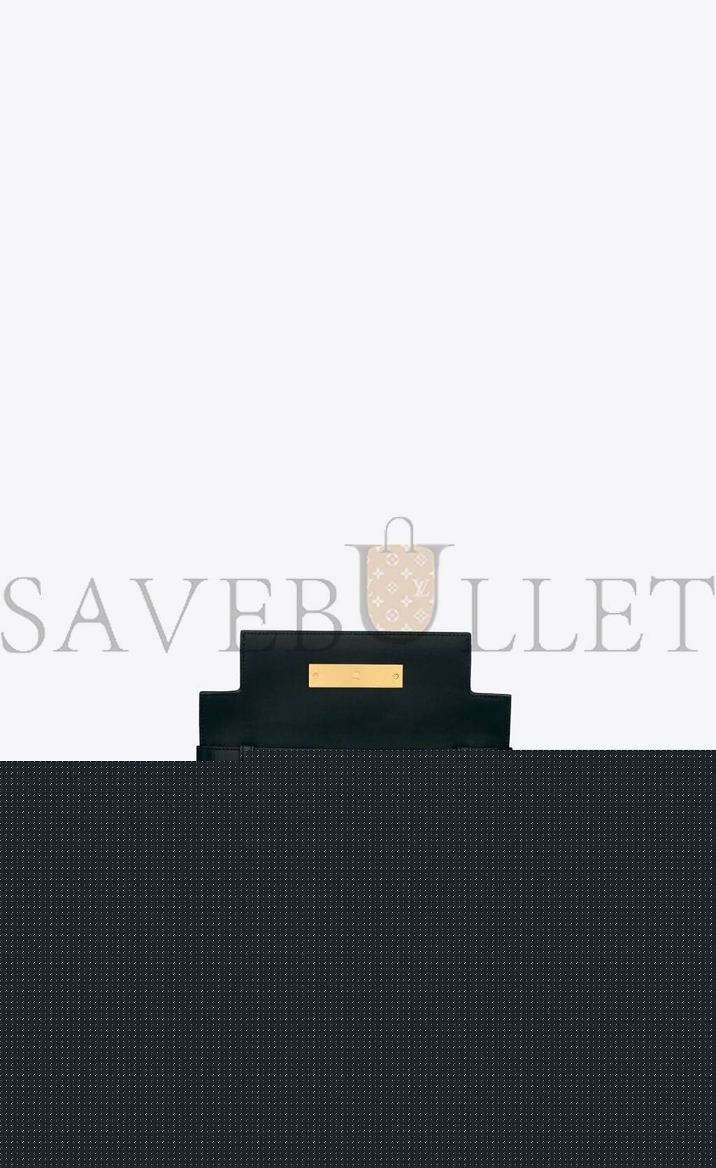 y*l manhattan small shoulder bag in box Sa**t Lau*nt leather 67562616c7w1089 (24*17.5*6cm)