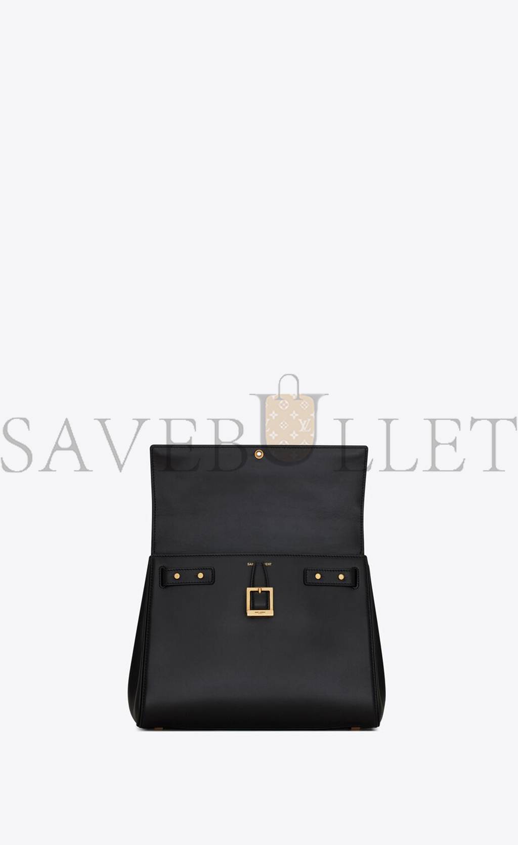 Y*L le fermoir small top handle bag in shiny leather 6869822za0w1000 (25*19.5*10.5/4)