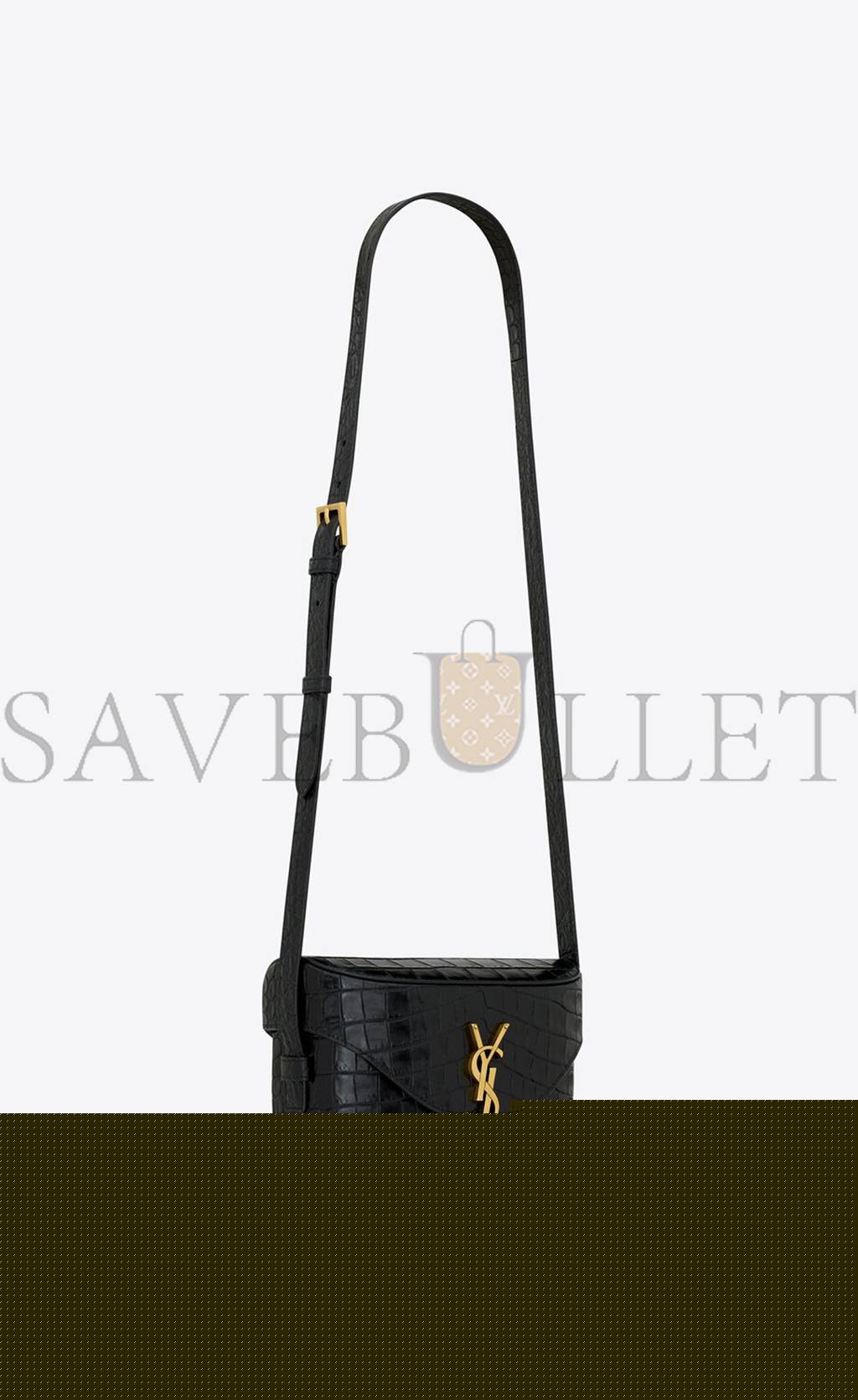 Y*L june box bag in crocodile-embossed leather 728606aaaoh1000 (19*15*8cm)