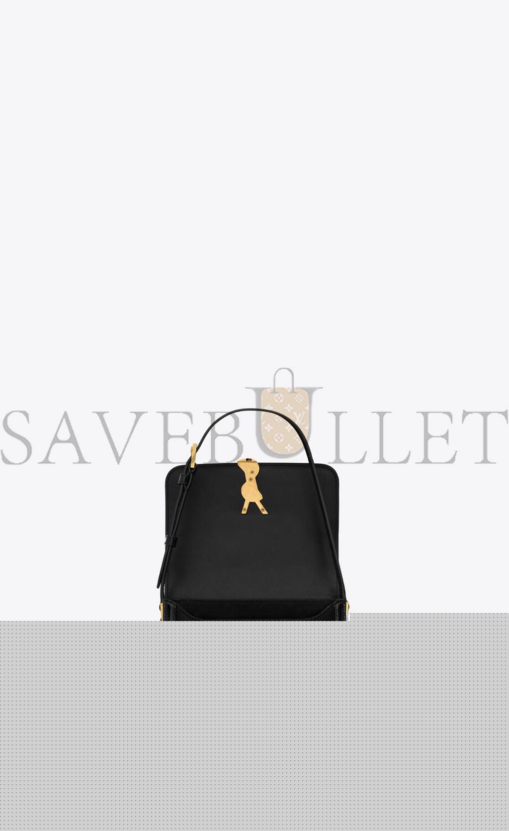 Y*L solferino small satchel in quilted nubuck suede 739139aabr91000 (18.5*14*6cm)