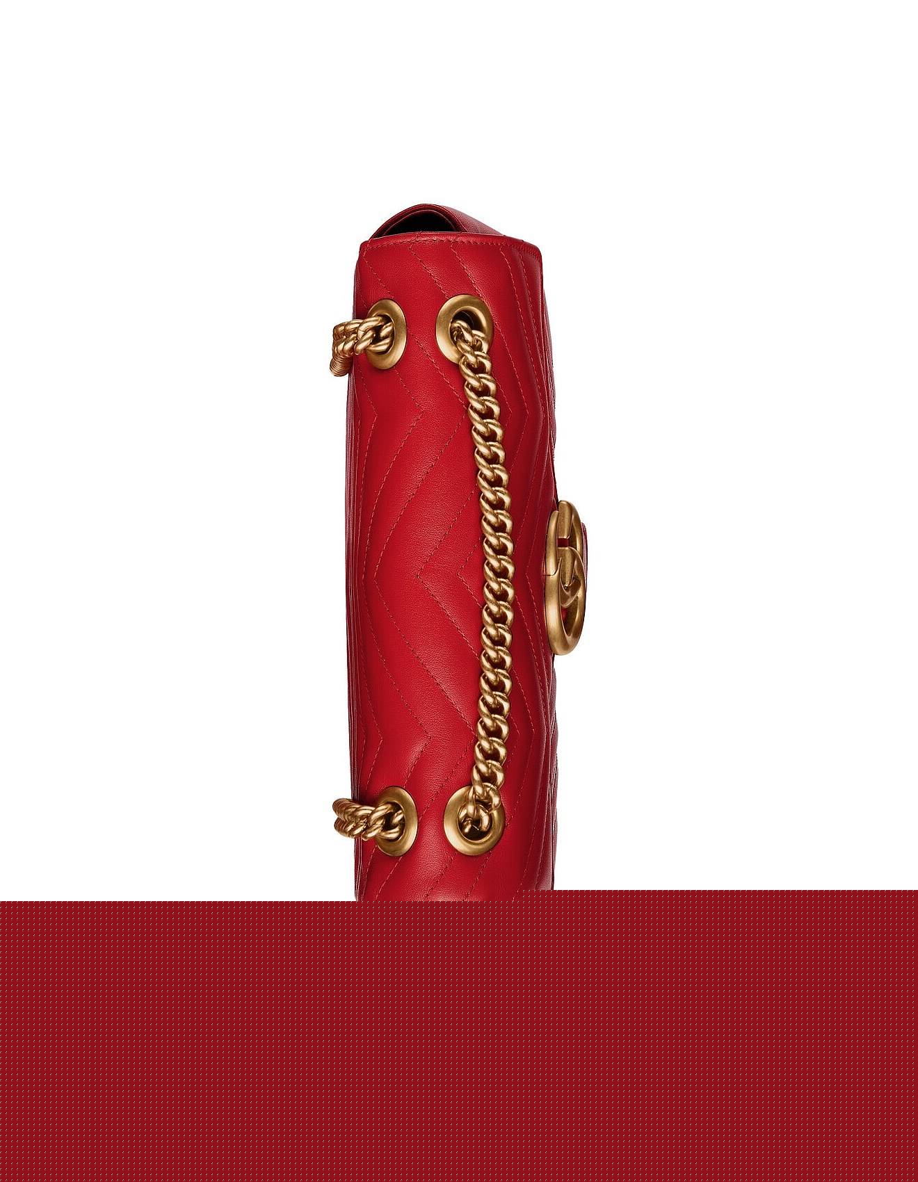 G*u*i gg marmont small shoulder bag 443497 (26*15*7cm)