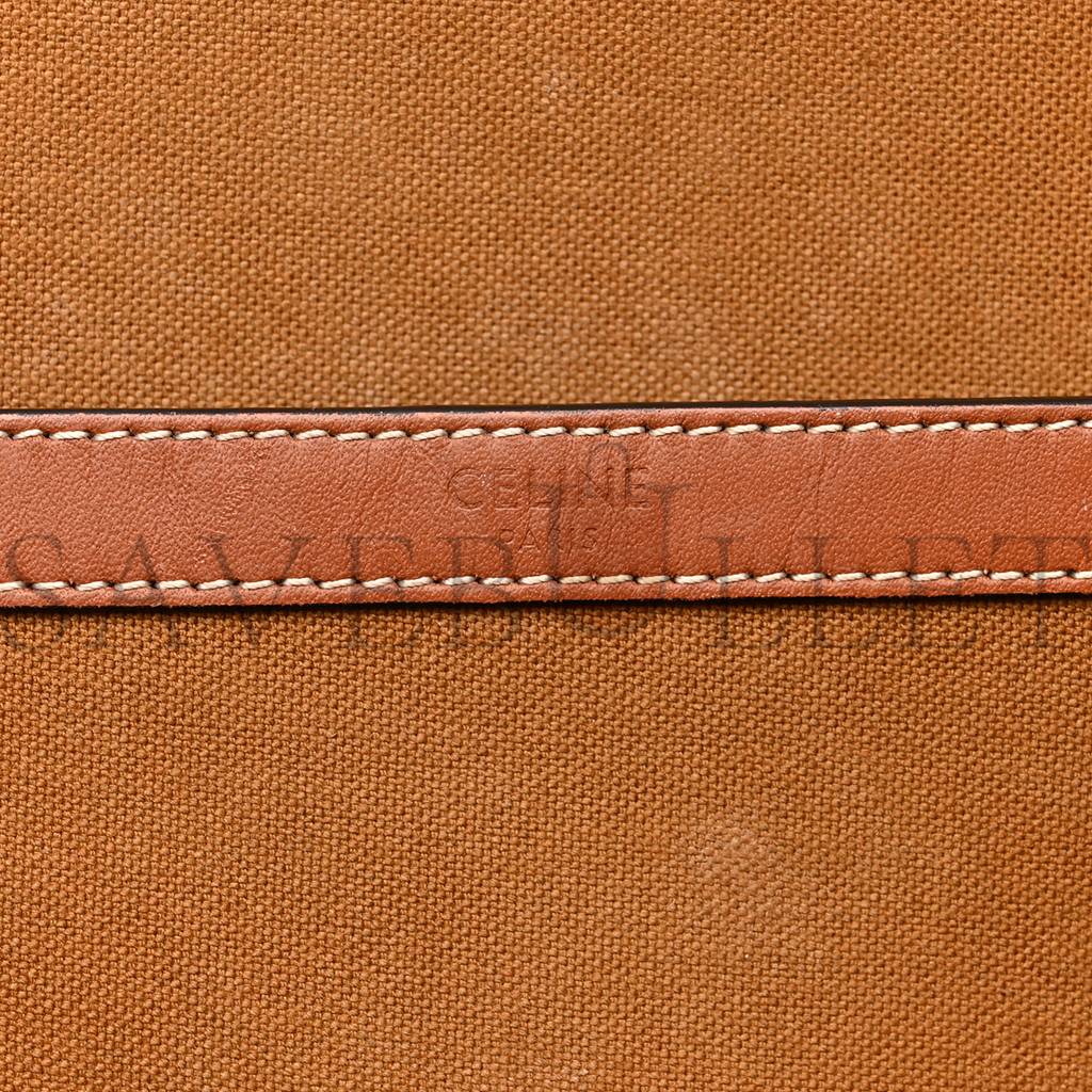 Ce**e triomphe canvas calfskin medium cabas bag tan (31*30*18cm)