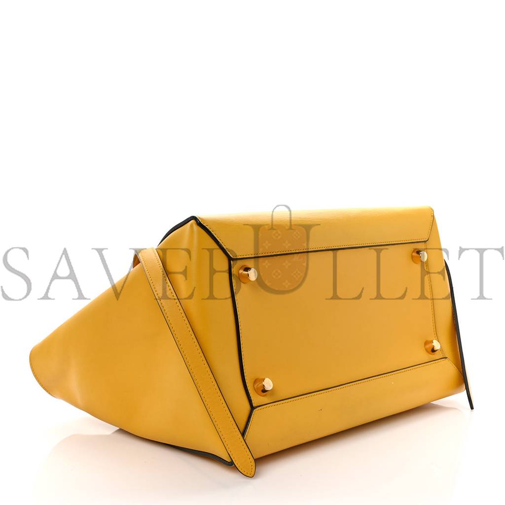 Ce**e baby grained calfskin micro belt bag yellow (33*23*22cm)