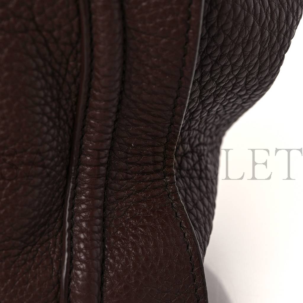 Ce**e drummed calfskin mini luggage dark brown (30*29*18cm)