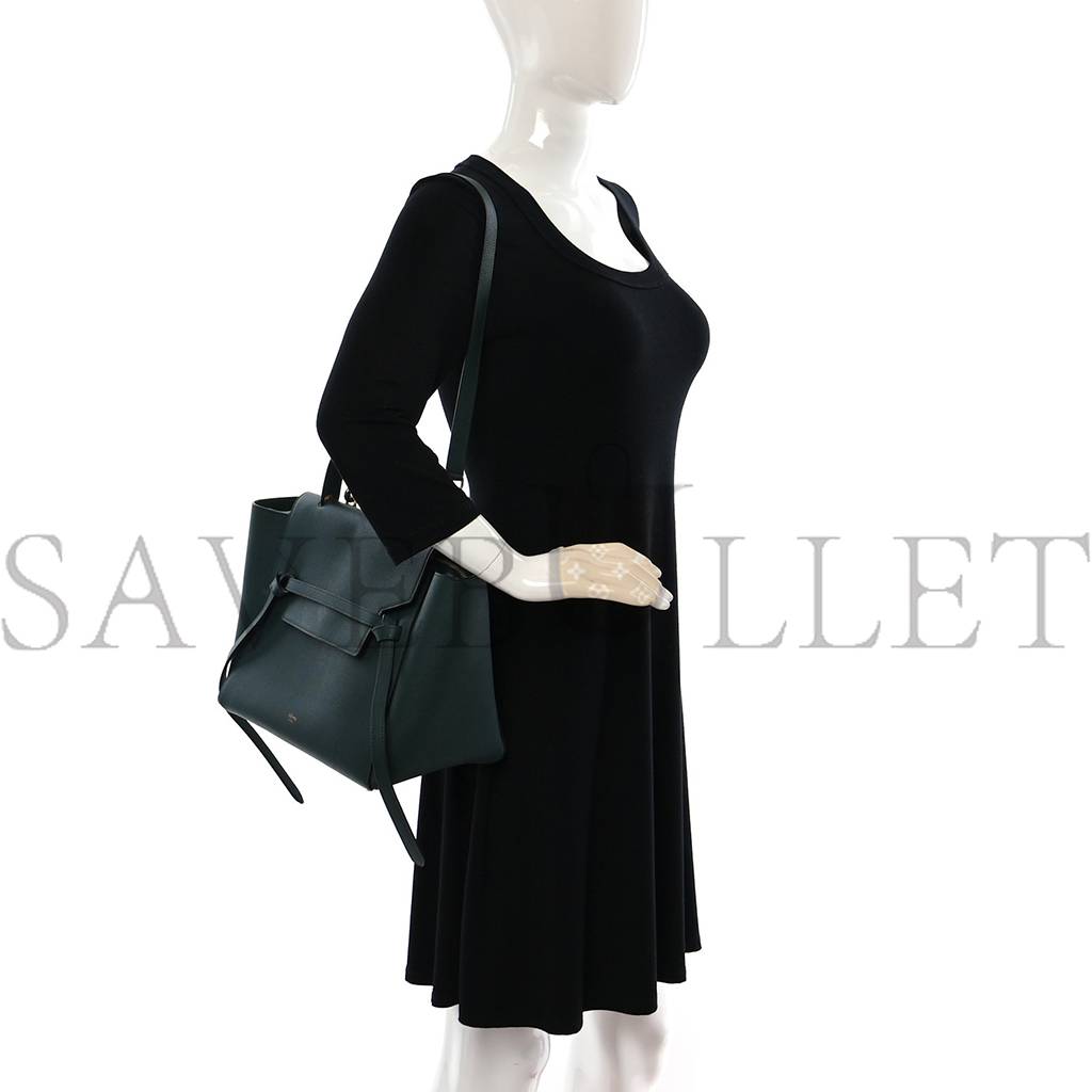 Ce**e grained calfskin mini belt bag amazone (28*22*17cm)