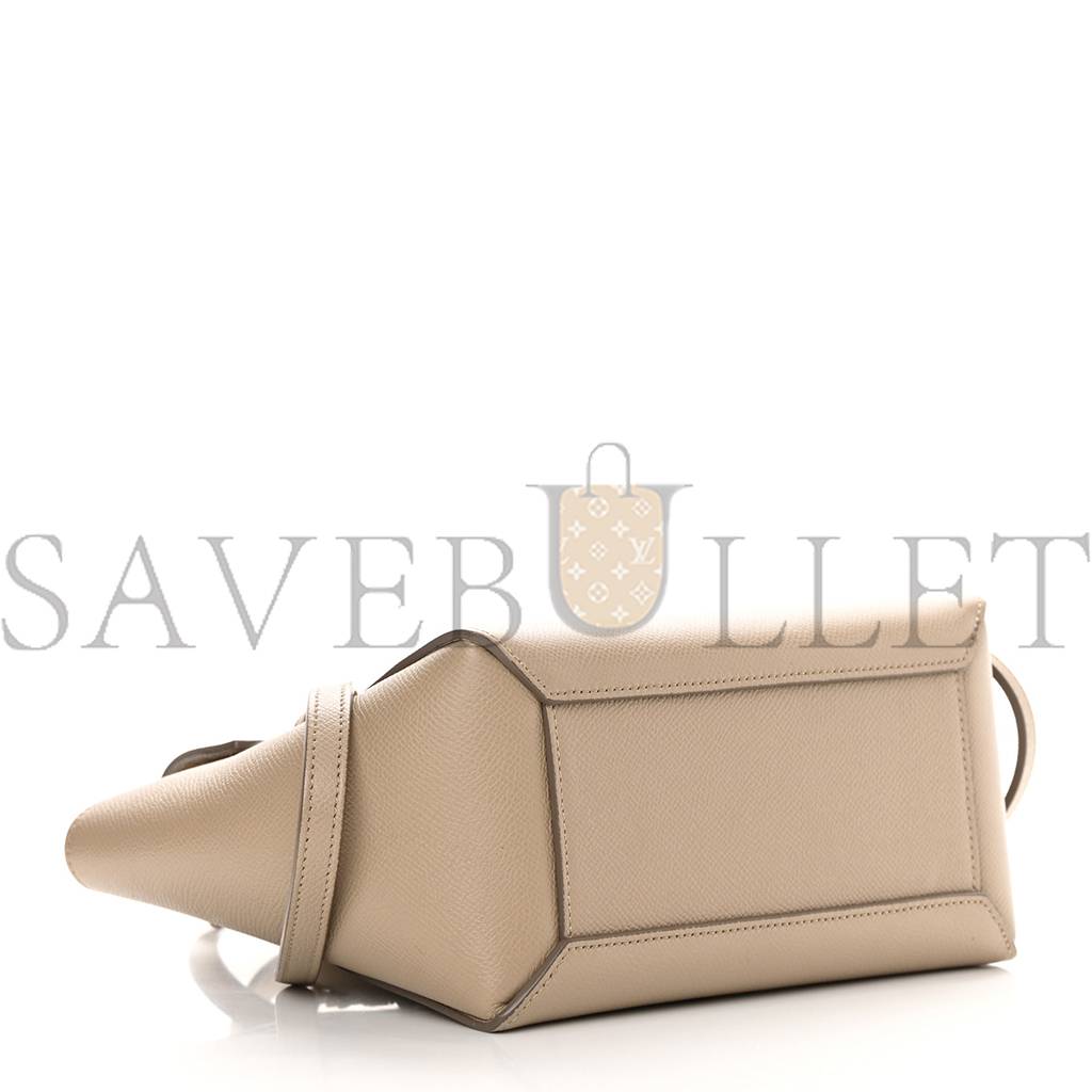Ce**e grained calfskin nano belt bag light taupe (20*18*11cm)