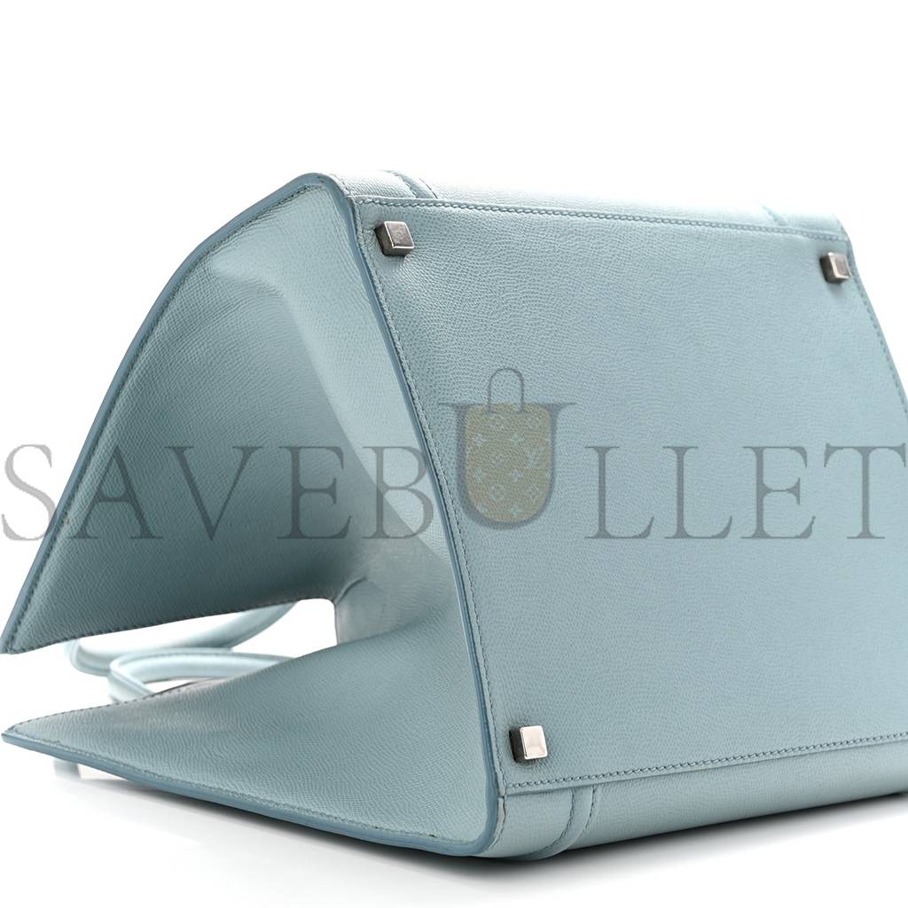 Ce**e grained calfskin medium phantom luggage sky blue (30*29*25cm)