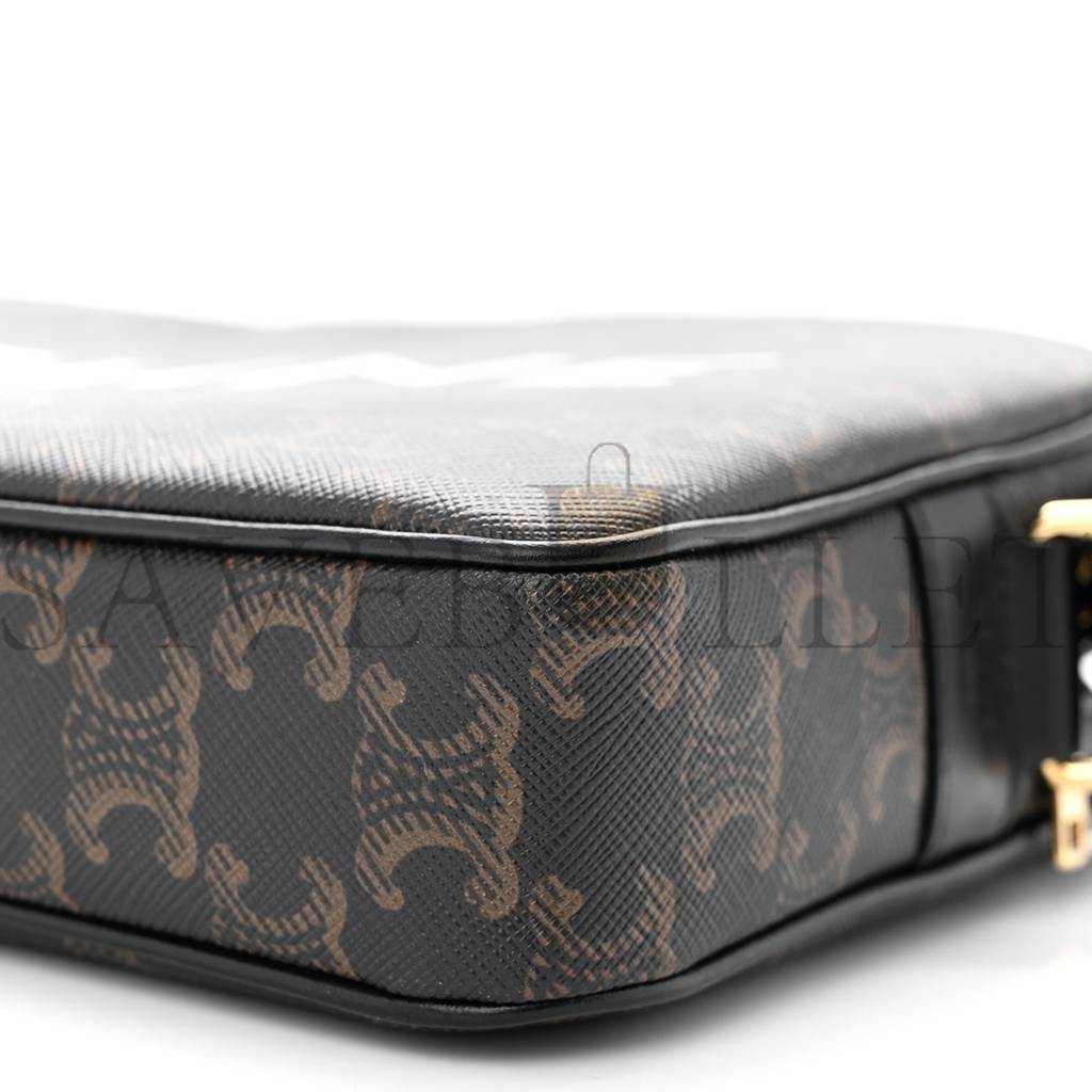 Ce**e triomphe canvas medium messenger bag black (23*15*5cm)