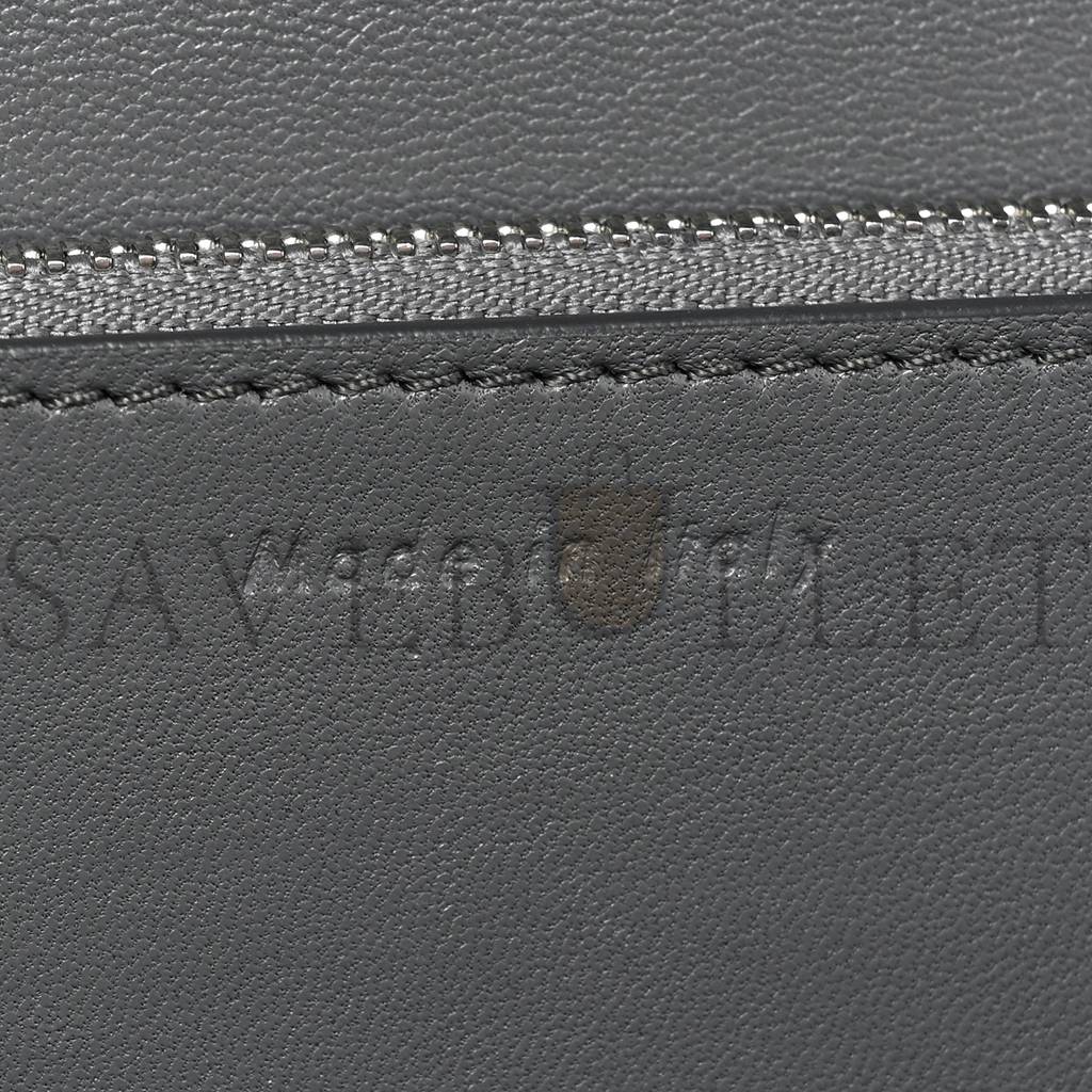 Ce**e box calfskin medium classic box flap bag zinc (23*18*6cm)