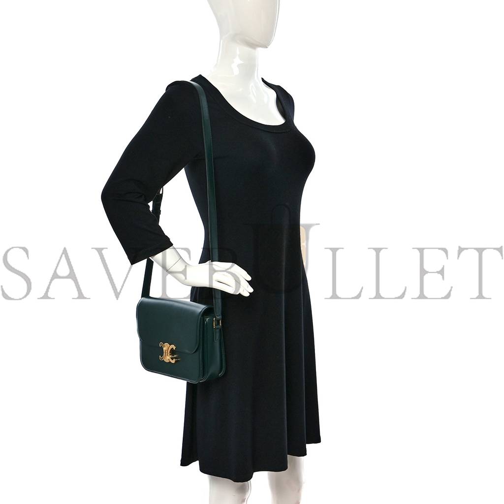 Ce**e shiny calfskin medium triomphe amazone (22*16*7cm)