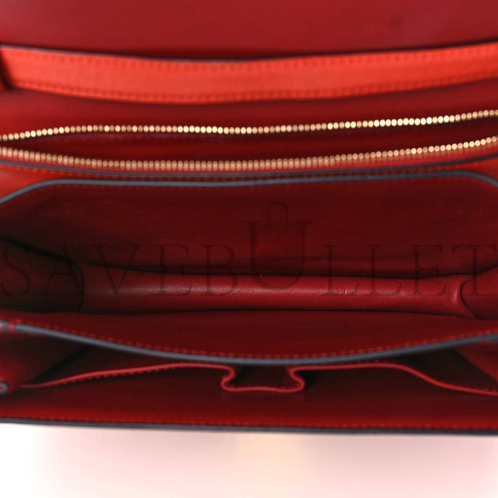 Ce**e goatskin medium classic box flap bag cinnamon (23*18*6cm)