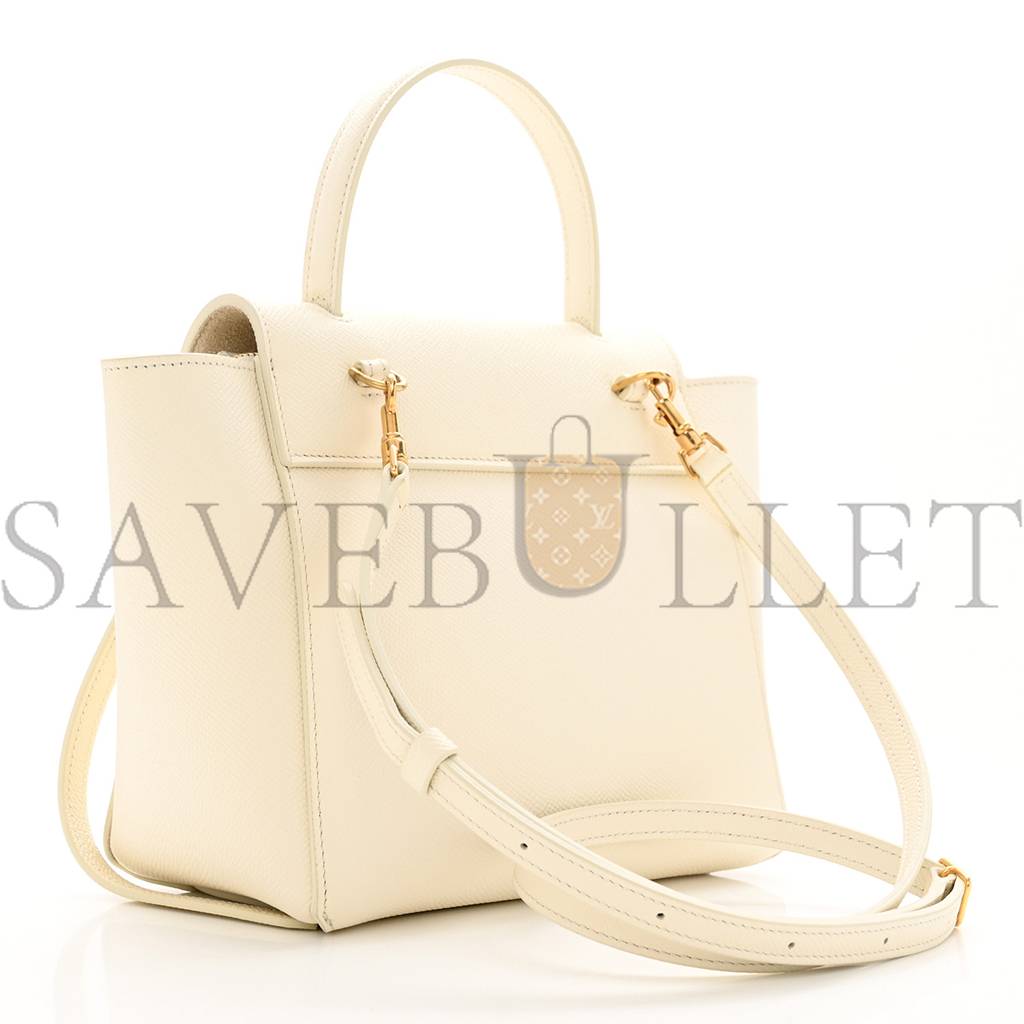 Ce**e grained calfskin nano belt bag white (15*14*8cm)