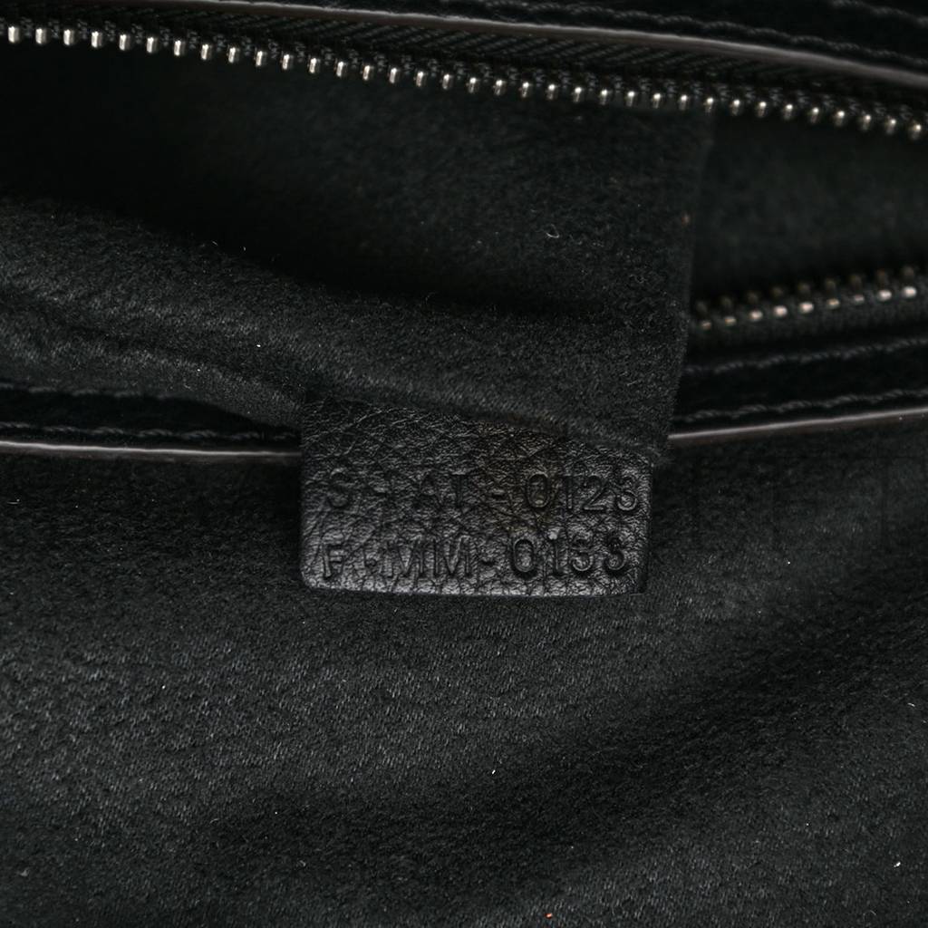 Ce**e drummed calfskin micro luggage black (26*26*14cm)