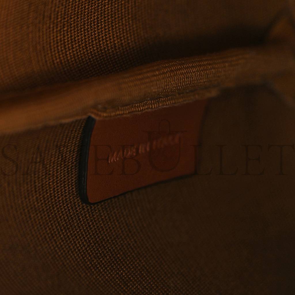 Ce**e triomphe canvas calfskin small bucket bag tan (22*18*13cm)