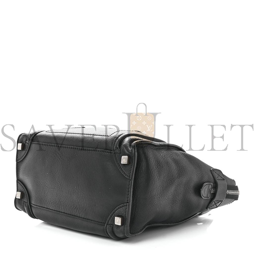 Ce**e smooth calfskin micro luggage black (26*26*14cm)