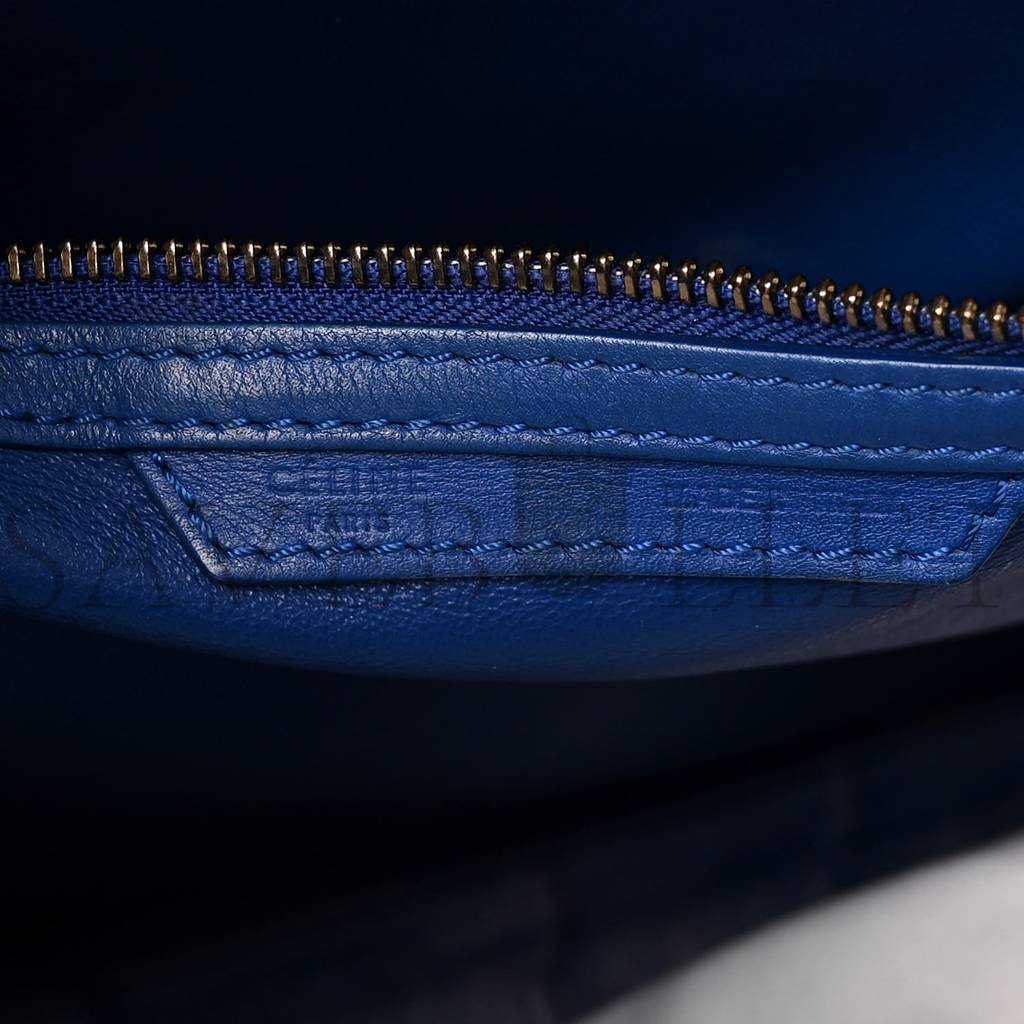 Ce**e smooth calfskin mini luggage royal blue (48*31*30cm)