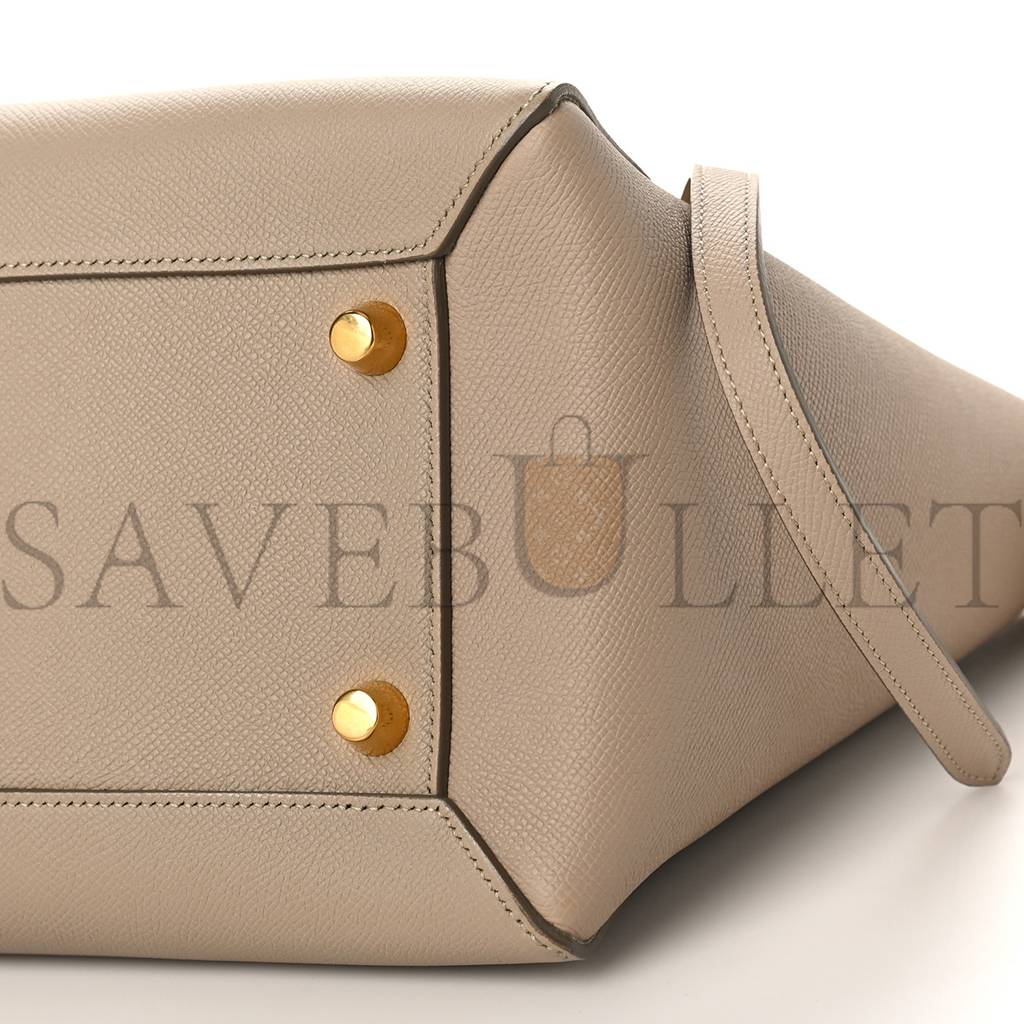 Ce**e grained calfskin mini belt bag dune (30*22*17cm)