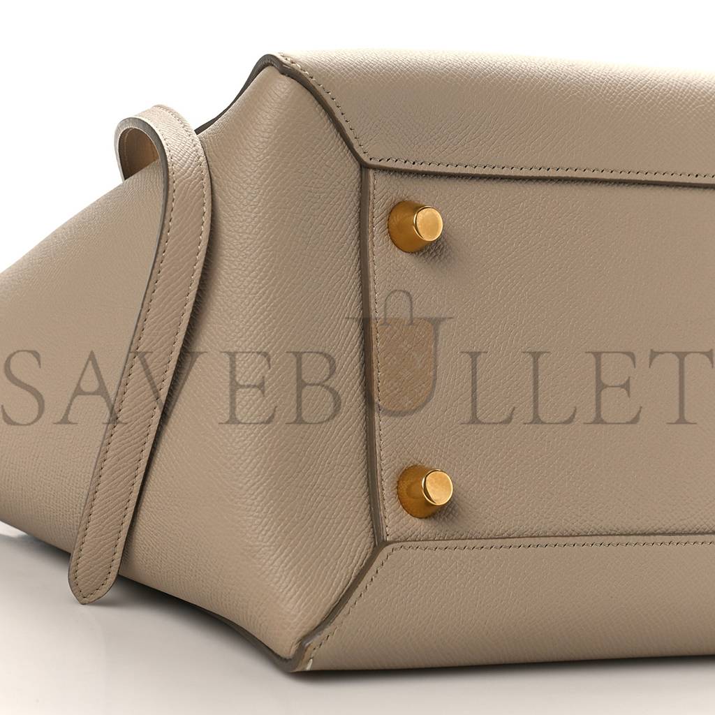 Ce**e grained calfskin mini belt bag dune (30*22*17cm)