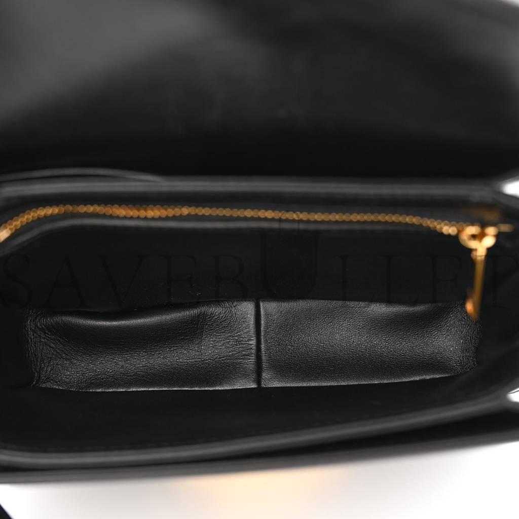 Ce**e shiny calfskin teen triomphe black (18*14*6cm)