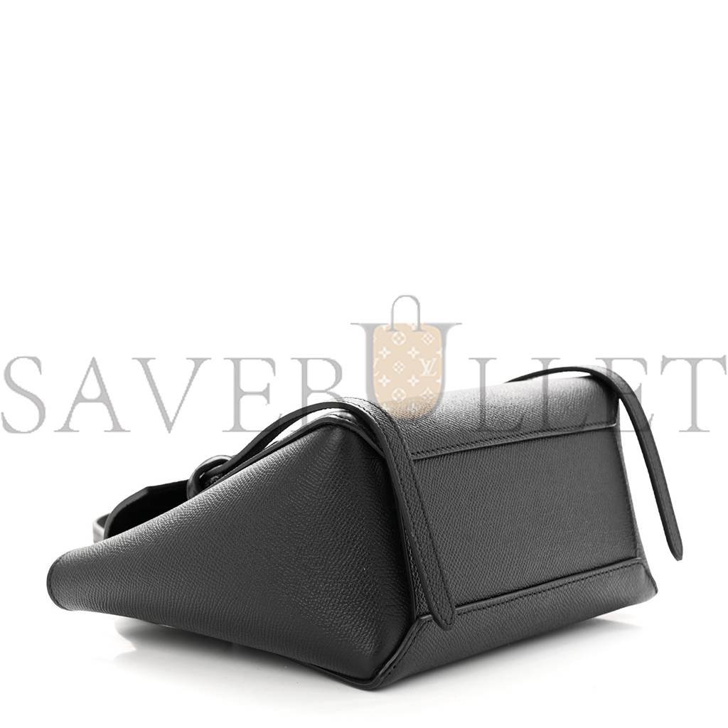 Ce**e grained calfskin nano belt bag black (20*15*10cm)