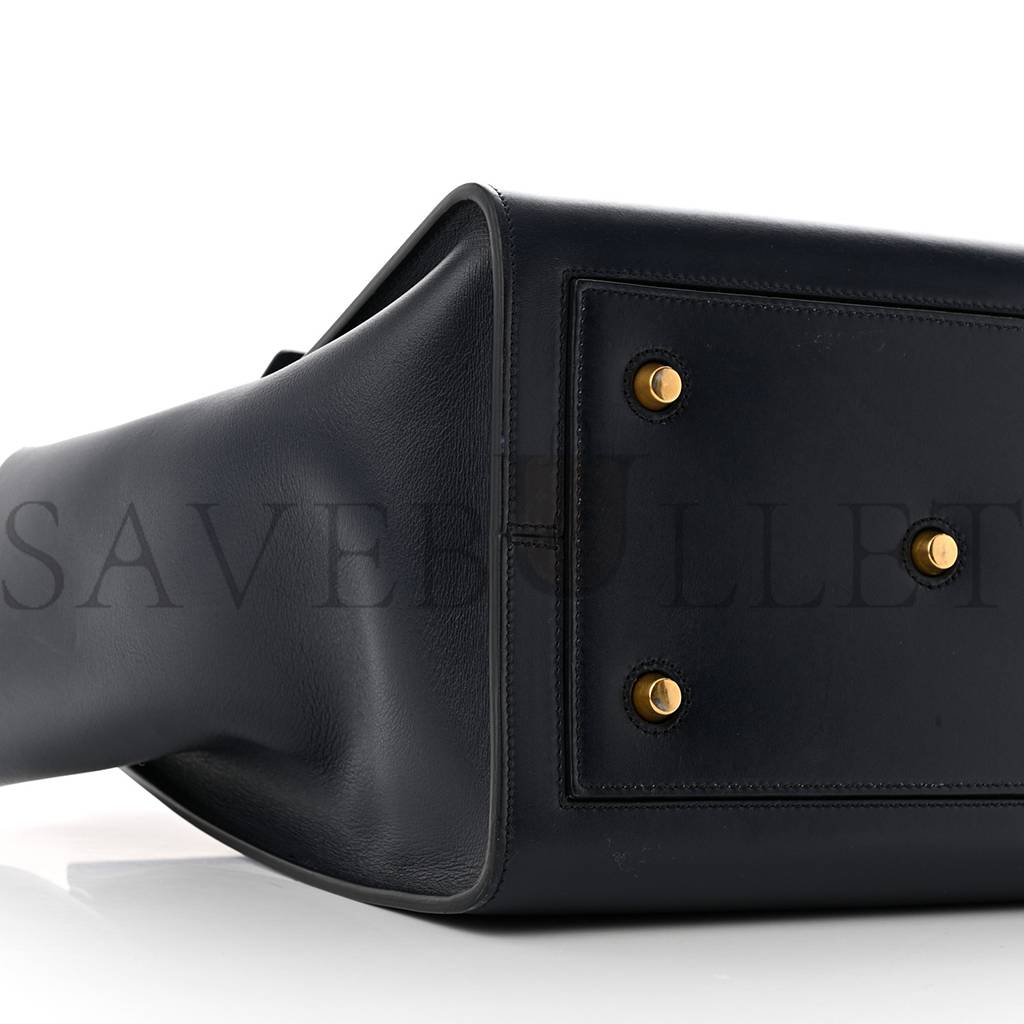 Ce**e palmelato calfskin medium tie knot tote midnight (28*28*20cm)