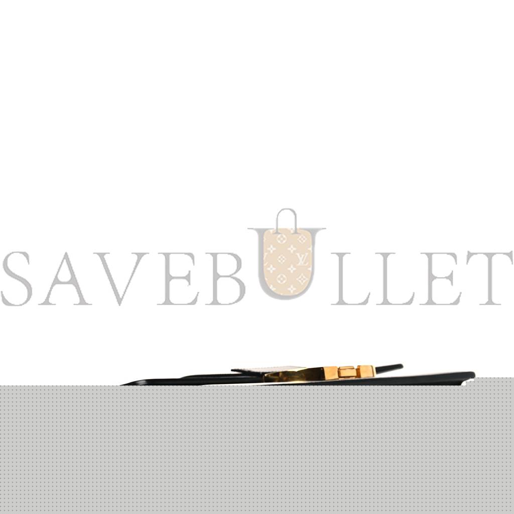 D*or smooth calfskin 30 montaigne flap bag black (23*18*4.4cm)