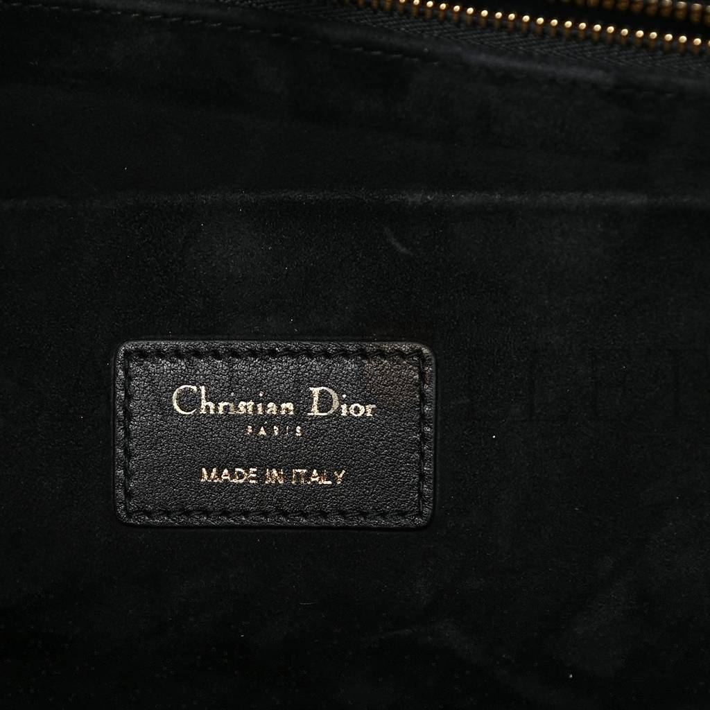 D*or calfskin archicannage medium essential tote black (36*27*17.1cm)