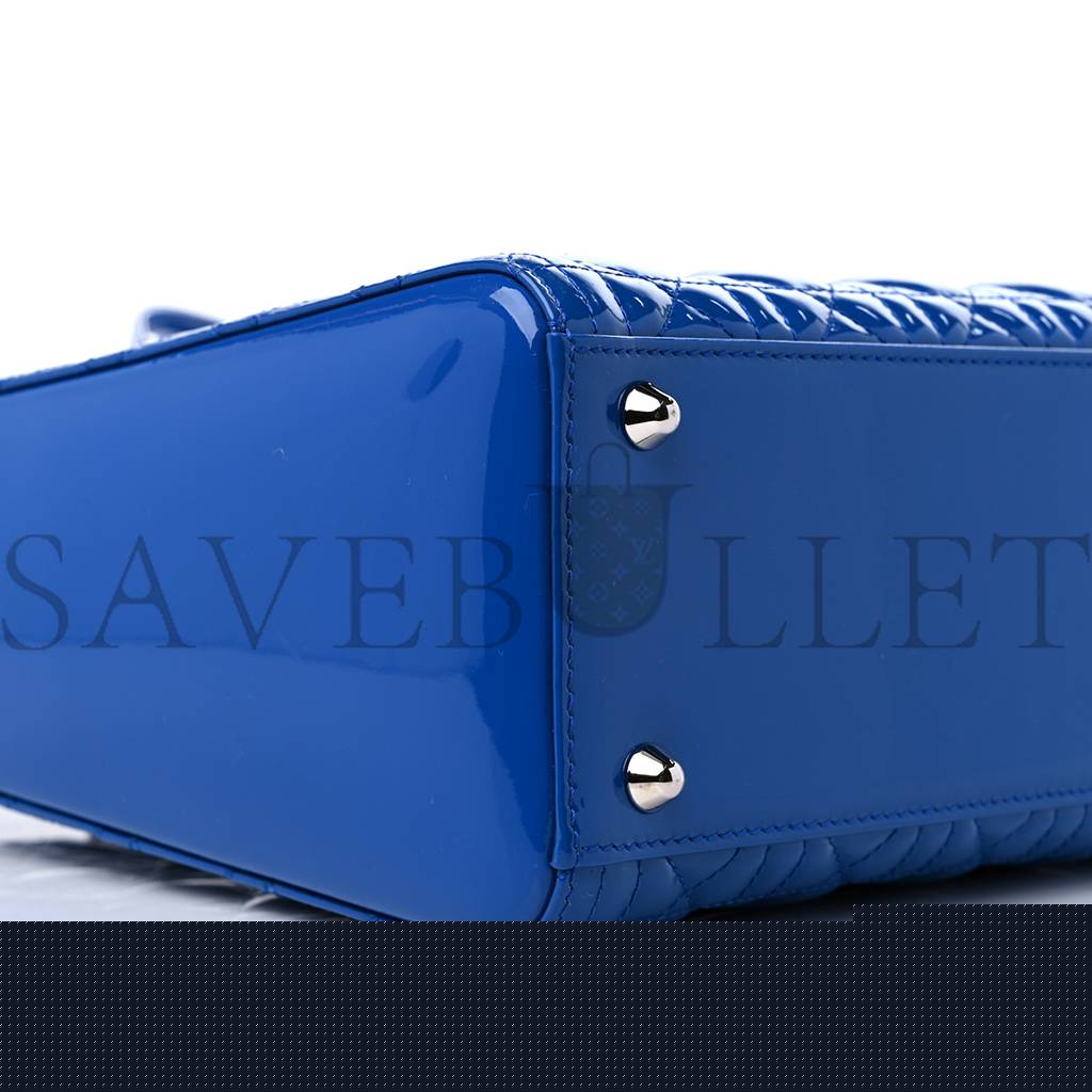 D*or patent cannage large lady D*or blue (32*25*11.4cm)