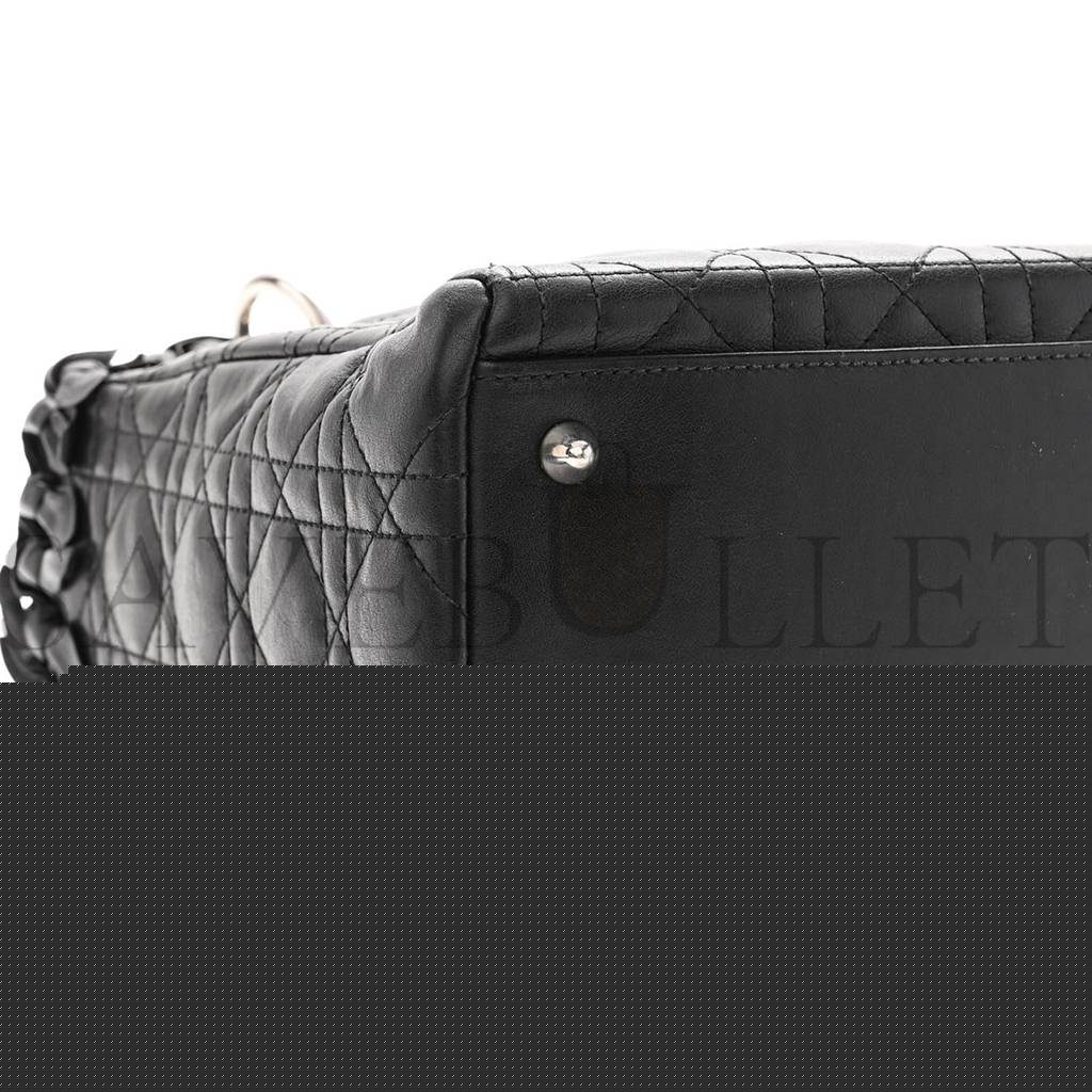 D*or lambskin cannage bow medium lady D*or (24*20*12.7cm)