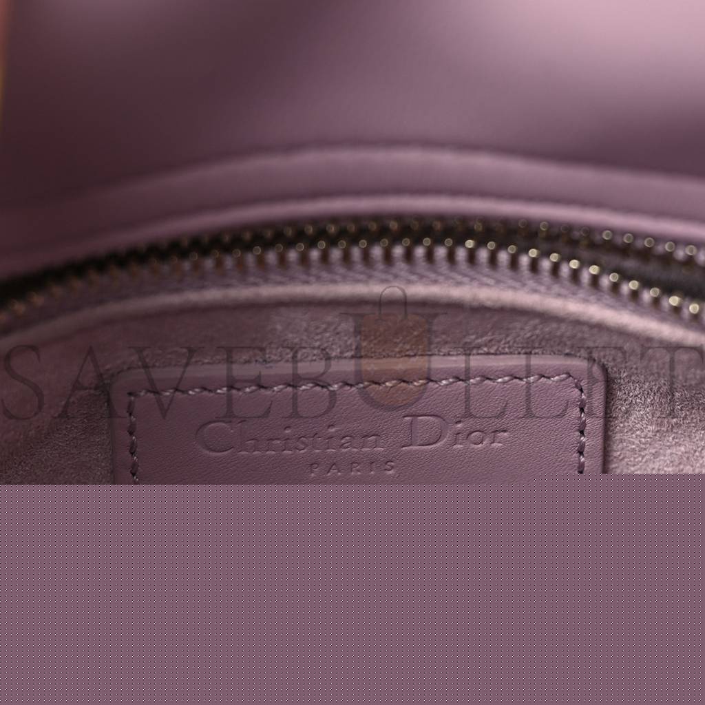 D*or ultra matte calfskin cannage mini lady D*or lavender (17*15*7.6cm)
