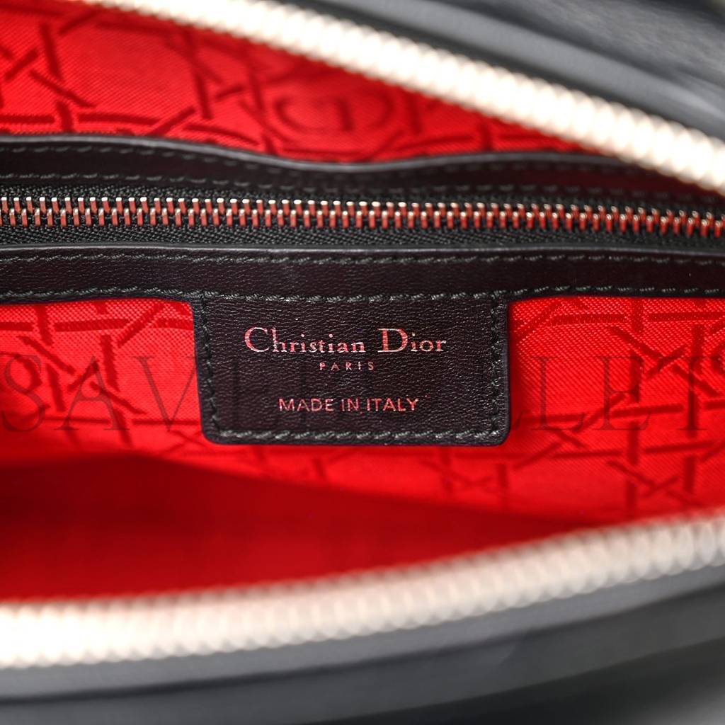 lambskin cannage large lady D*or black