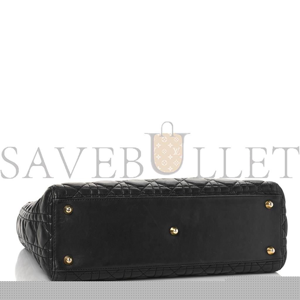 D*or lambskin cannage large lady D*or black (32*25*12.1cm)
