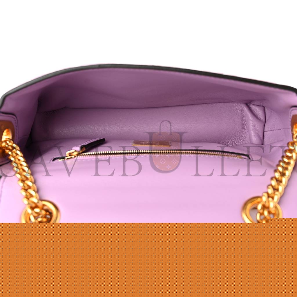 F**di nappa small ff embossed midi chain baguette violetta (23*13*6cm)