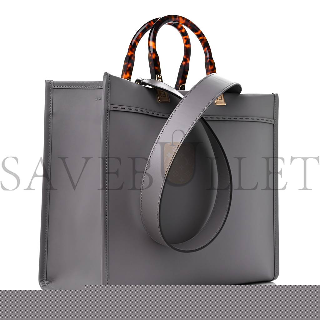 F**di vitello king plexiglass medium F**di sunshine shopper tote moon (36*30*16cm)