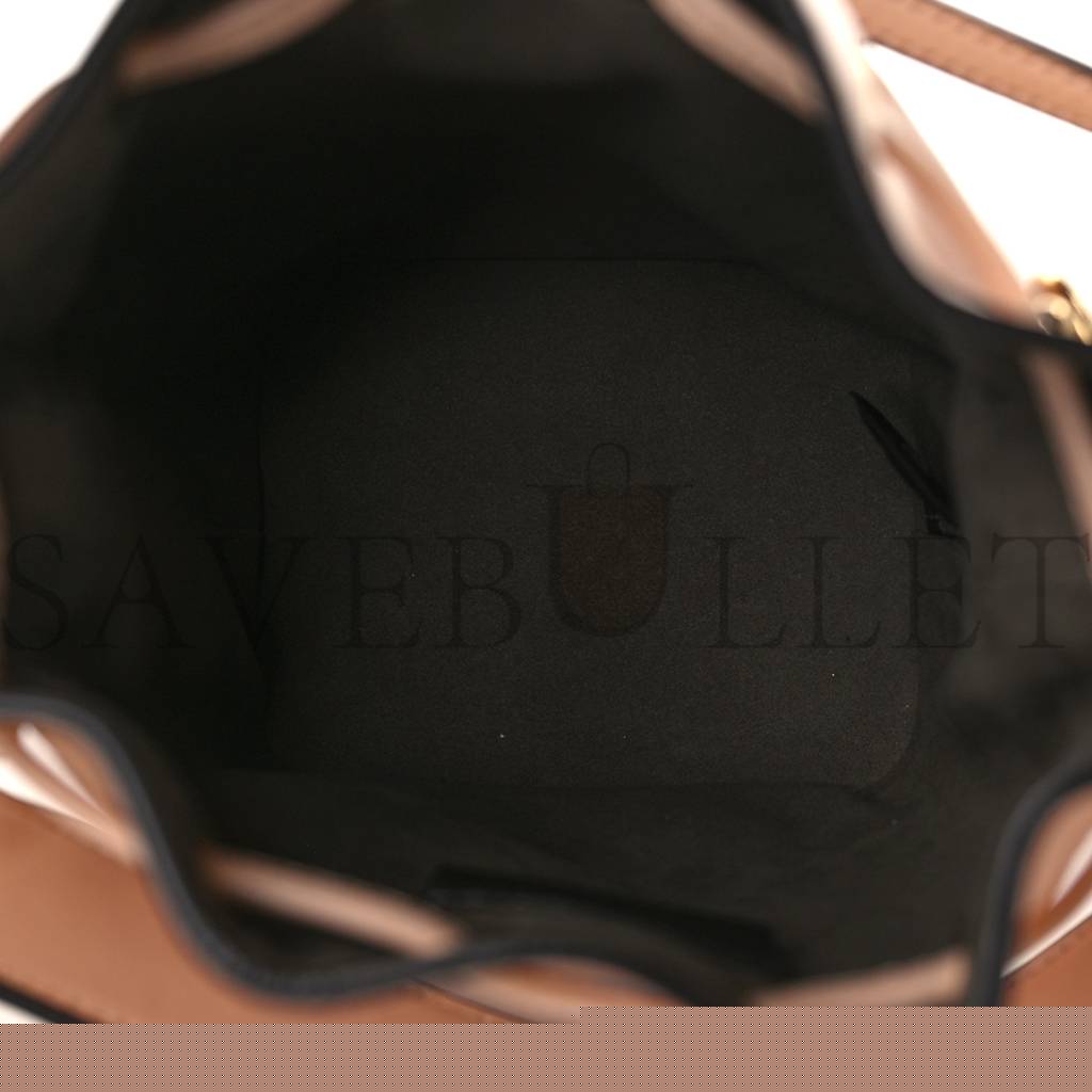 F**di vitello king f is F**di logo embossed mini mon tresor bucket bag light rose (11*10*10cm)