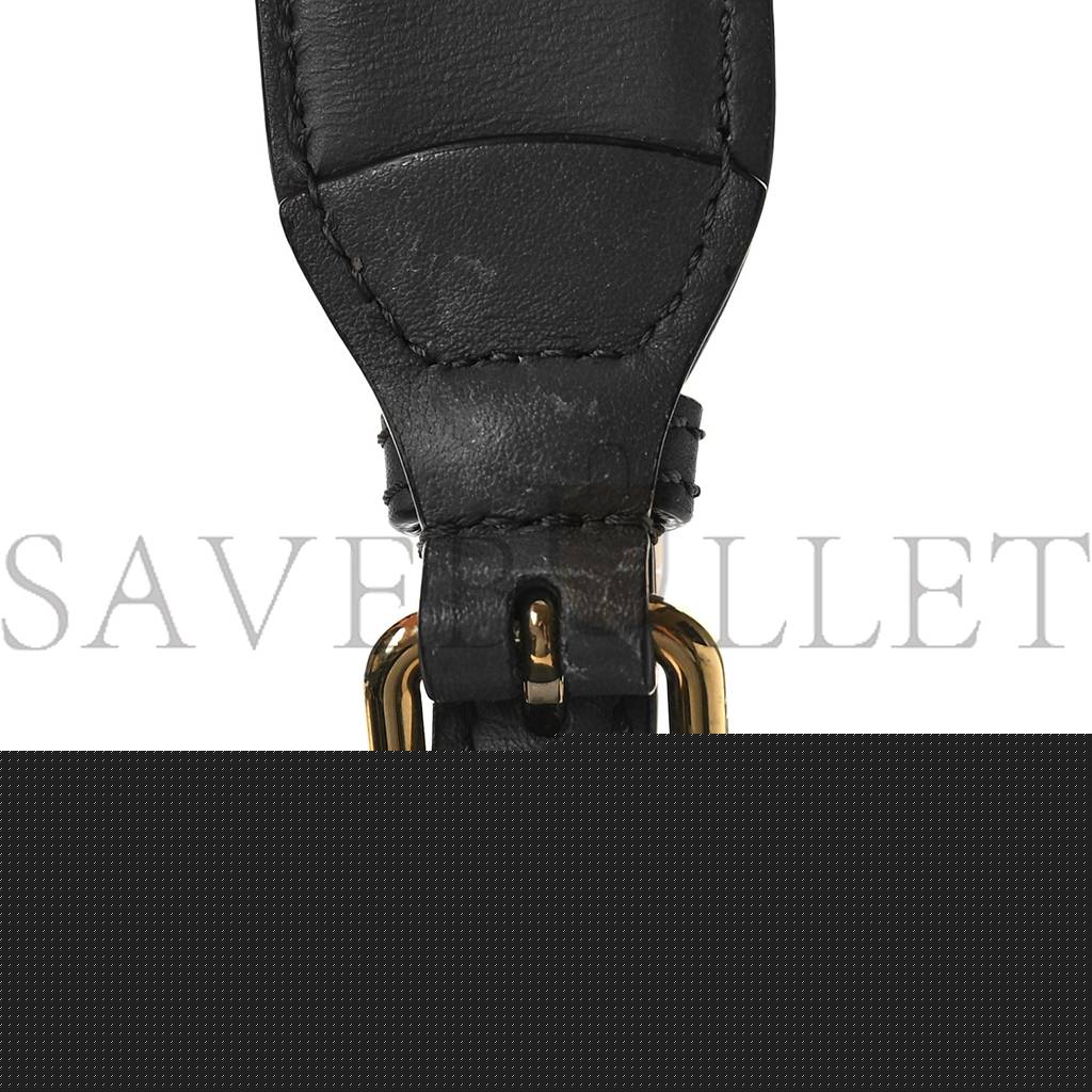 F**di vitello seta chenille ff mini peekaboo iconic satchel anthracite asfalto (23*17*11cm)