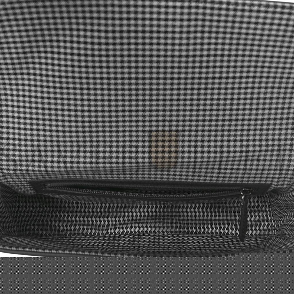 F**di wool vitello king houndstooth ff embroidered baguette grigio anthracite (27*17*6cm)