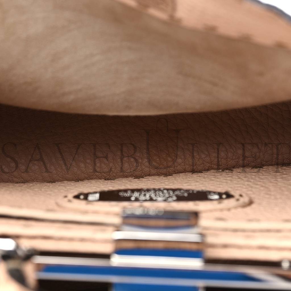 F**di cuoio romano selleria chamois small peekaboo i see u satchel cipria (27*20*11cm)