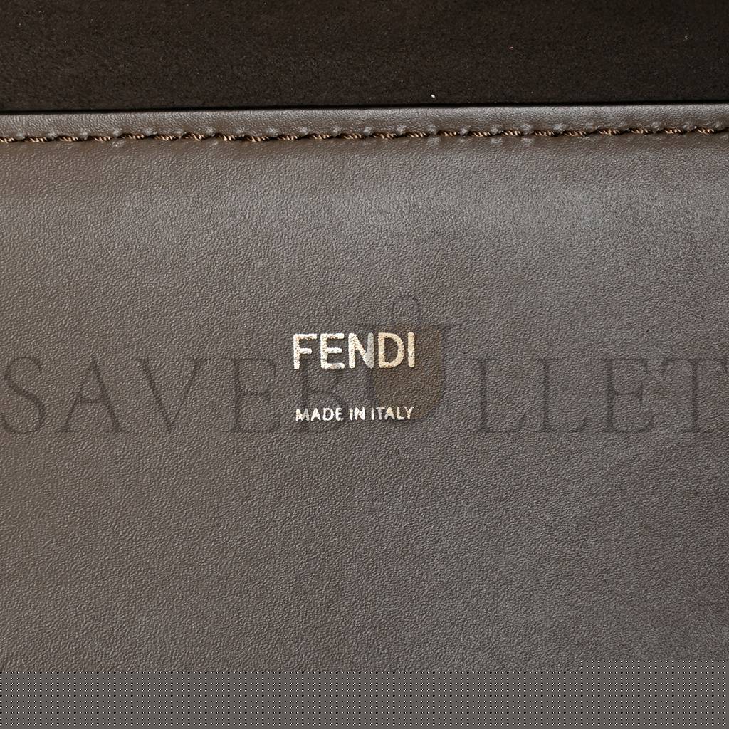 F**di vitello king plexiglass elaphe python print medium F**di sunshine shopper tote tartufo daisy roccia (36*30*15cm)